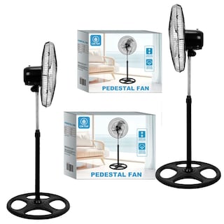 Foto 3 | Pack De Ventilador De Pie Con 3 Palas De Metal