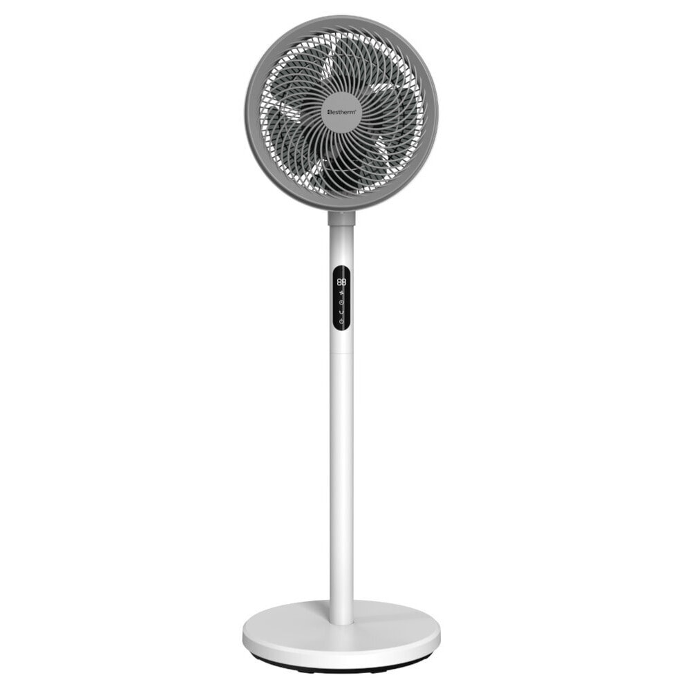 Ventilador De Mesa, Circulador De Aire De Cc Bestherm Fjd23-23fr De 9 Pulgadas Con Pantalla Led (2 En 1)
