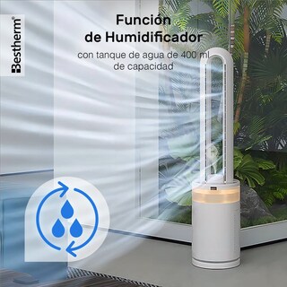 Foto 7 | Ventilador Bldc Bestherm Fbd16-23ar Silencioso Con Humidificador Y Luz Ambiental