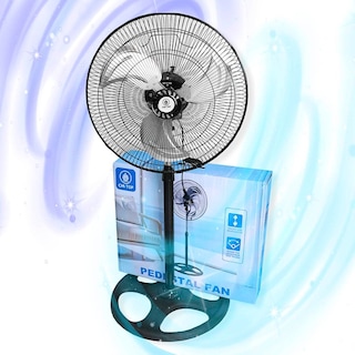 Foto 4 | 2pcs Ventilador De Pedestal Industrial Cm-top 19 Pulgadas 3 Velocidades Aspas Metálica Color Negro