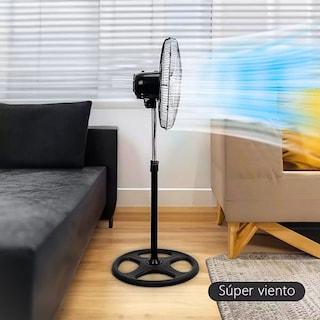 Foto 6 | 2pcs Ventilador De Pedestal Industrial Cm-top 19 Pulgadas 3 Velocidades Aspas Metálica Color Negro