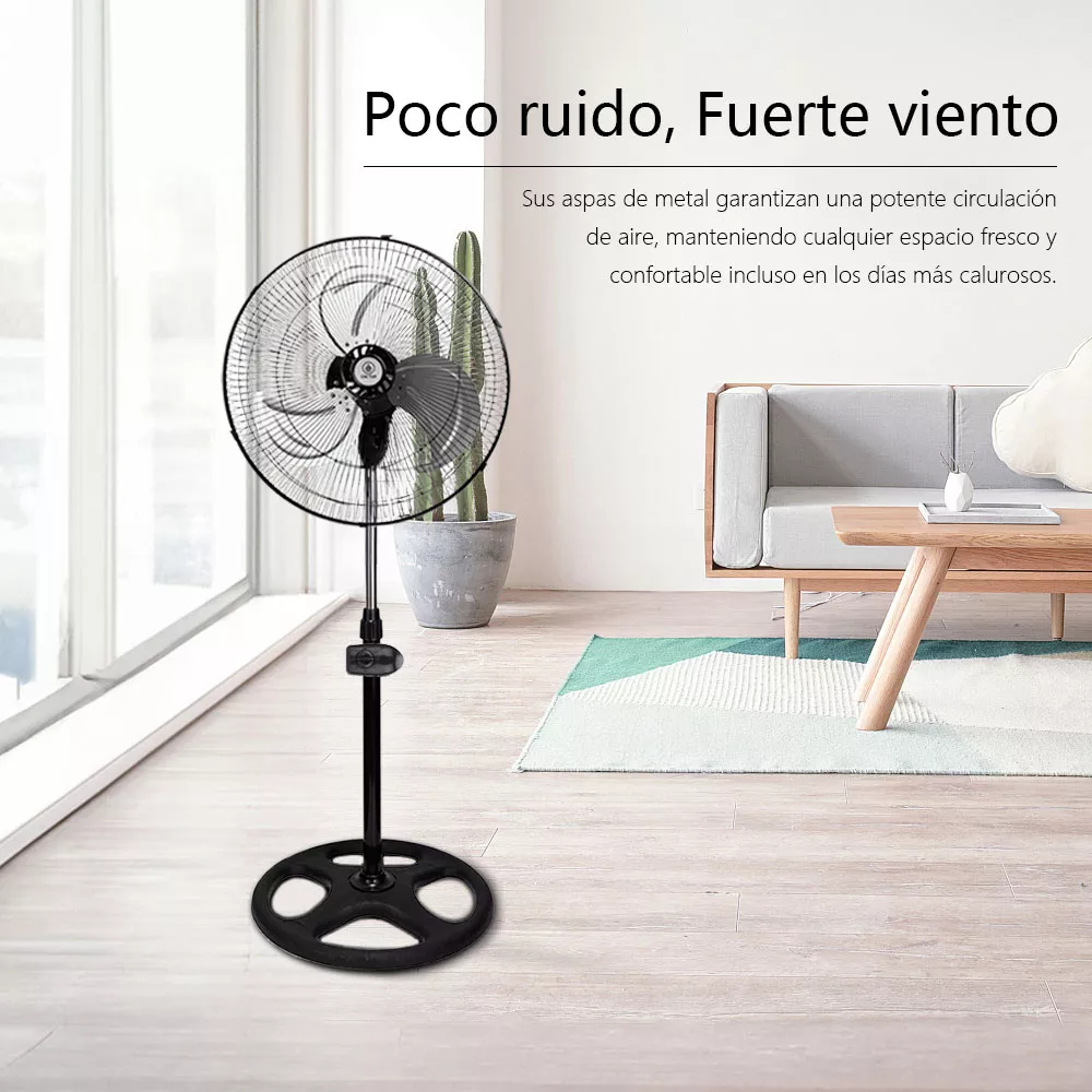 Foto 5 pulgar | Ventilador Industrial 3 En 1 De Pie Pared Piso