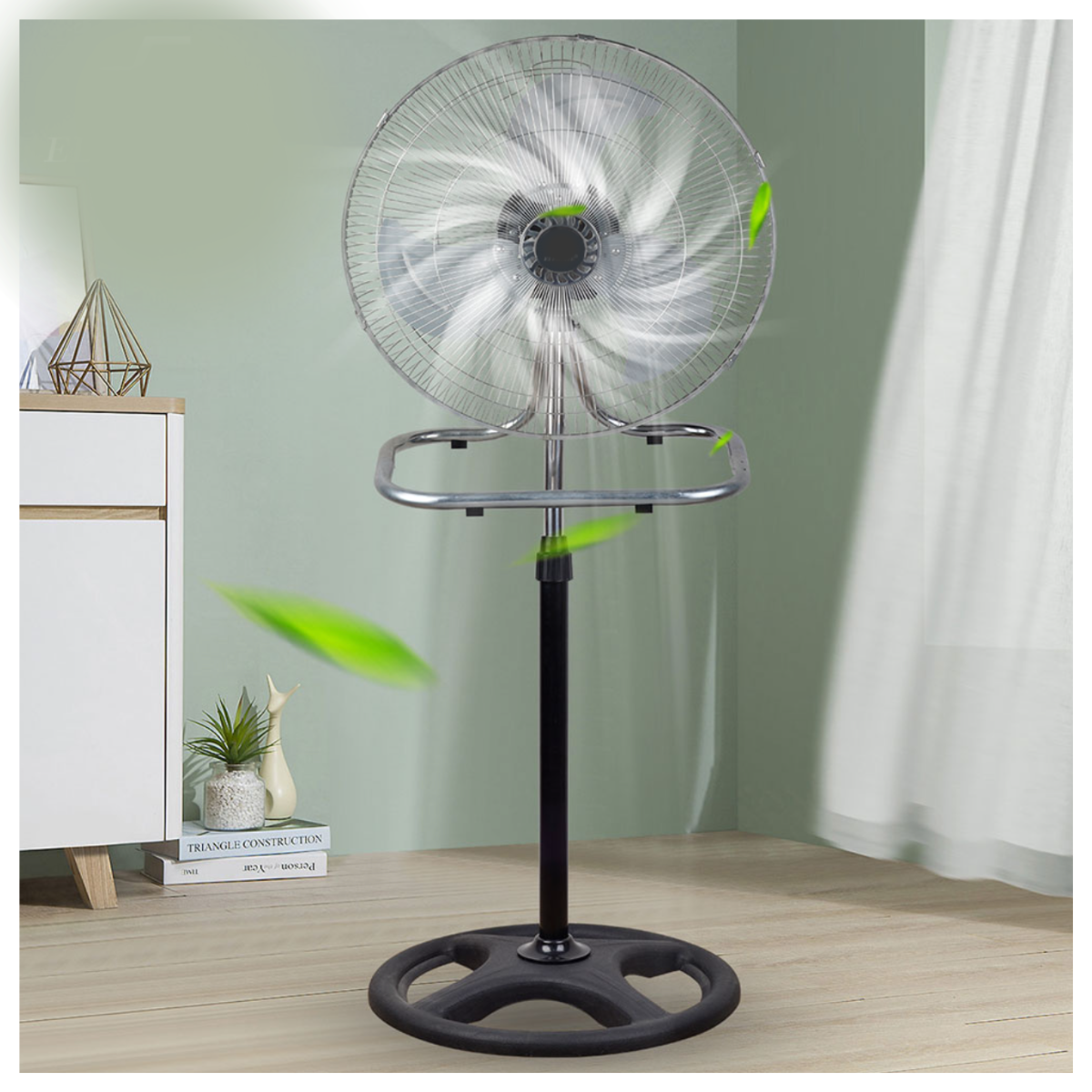 Foto 6 pulgar | Ventilador De 18'' Pedestal, Piso Pared Con 3 Velocidades