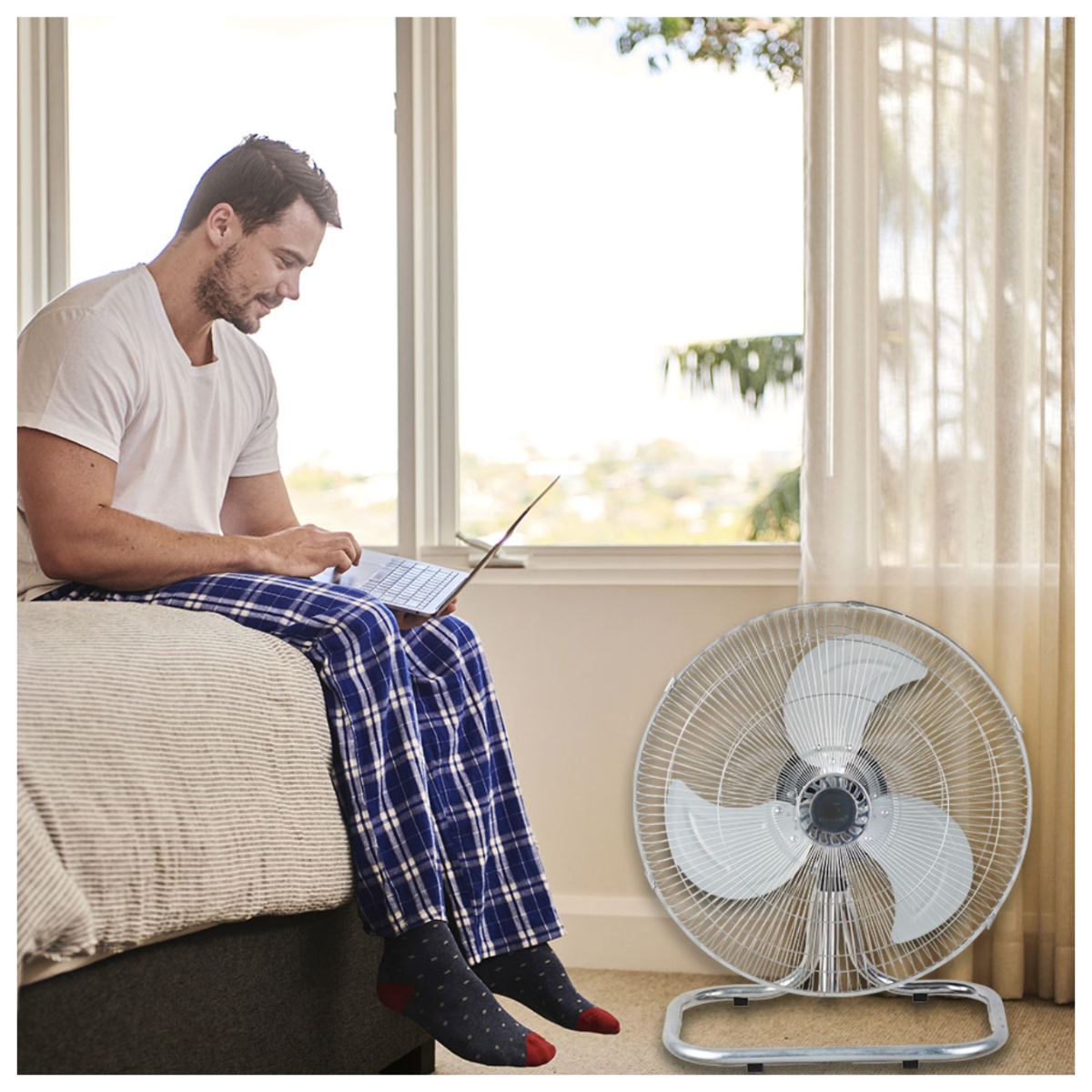 Foto 7 | Ventilador De 18'' Pedestal, Piso Pared Con 3 Velocidades