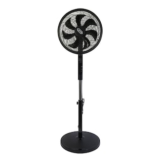 Foto 1 | Ventilador De Pedestal 16'' Digital Iusa Con Control Remoto Color Negro