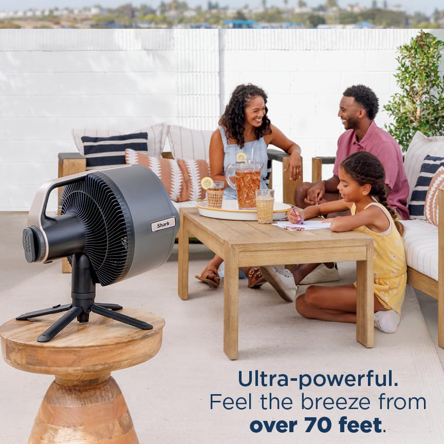 Foto 3 pulgar | Ventilador Mist Shark Flexbreeze Pro Para Interiores Y Exteriores, Color Gris Antracita - Venta Internacional.