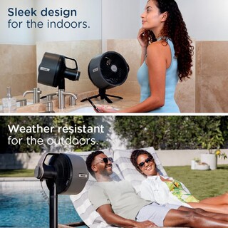 Foto 3 | Ventilador Mist Shark Flexbreeze Pro Para Interiores Y Exteriores, Color Gris Antracita - Venta Internacional.