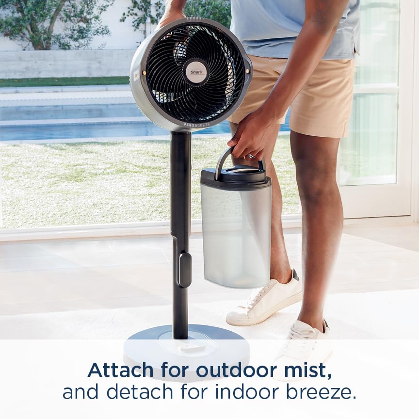 Foto 7 pulgar | Ventilador Mist Shark Flexbreeze Pro Para Interiores Y Exteriores, Color Gris Antracita - Venta Internacional.
