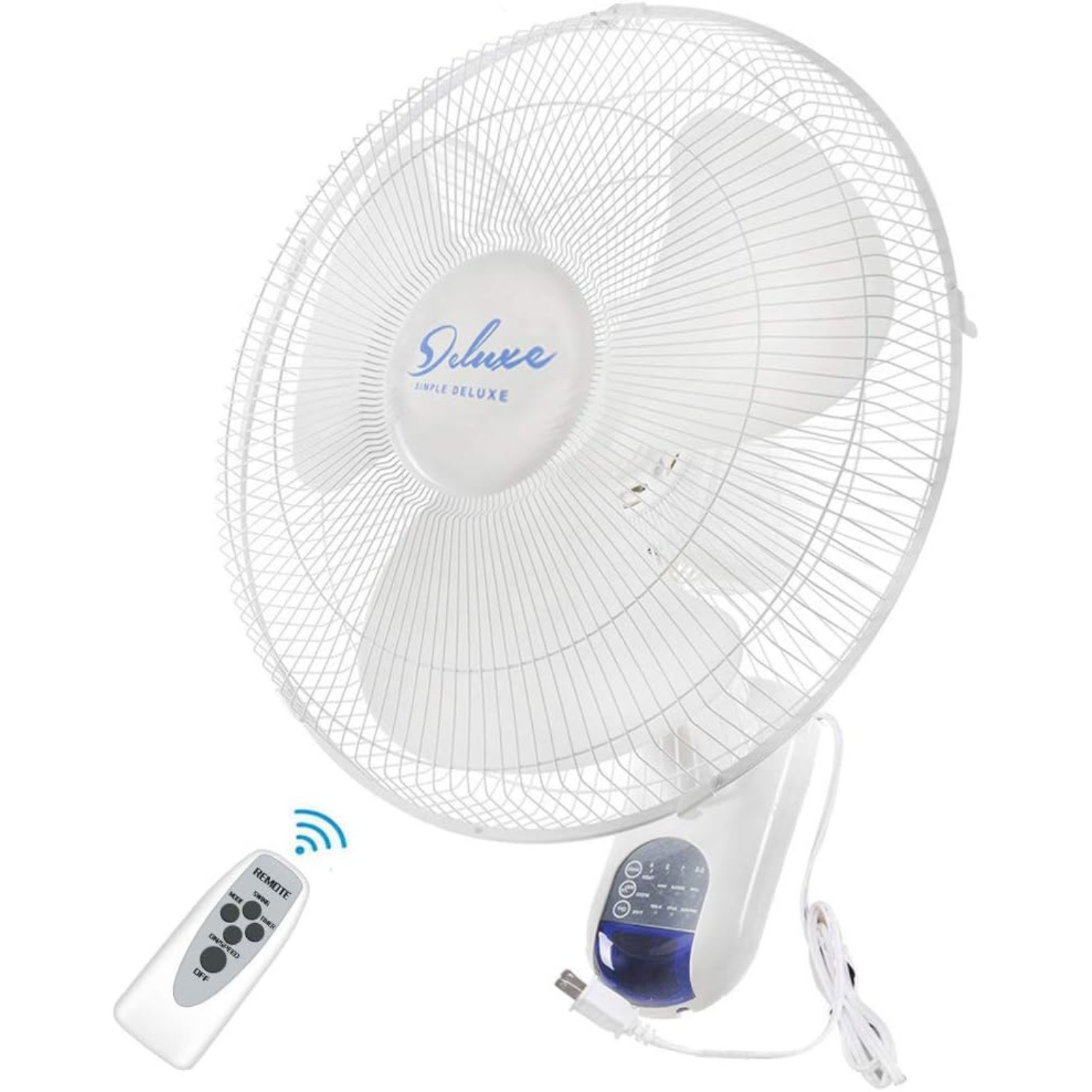Foto 2 pulgar | Ventilador de Pared Simple Deluxe 16" con Control Remoto