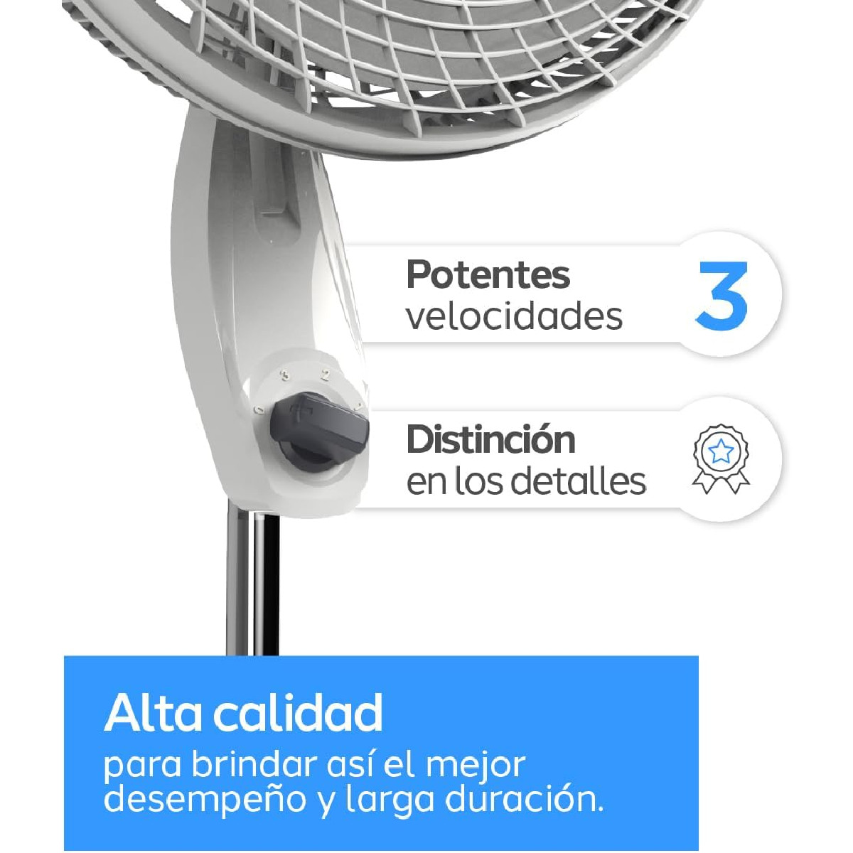 Foto 4 pulgar | Ventilador de Pedestal Navia P160 16 Pulgadas 3 Velocidades