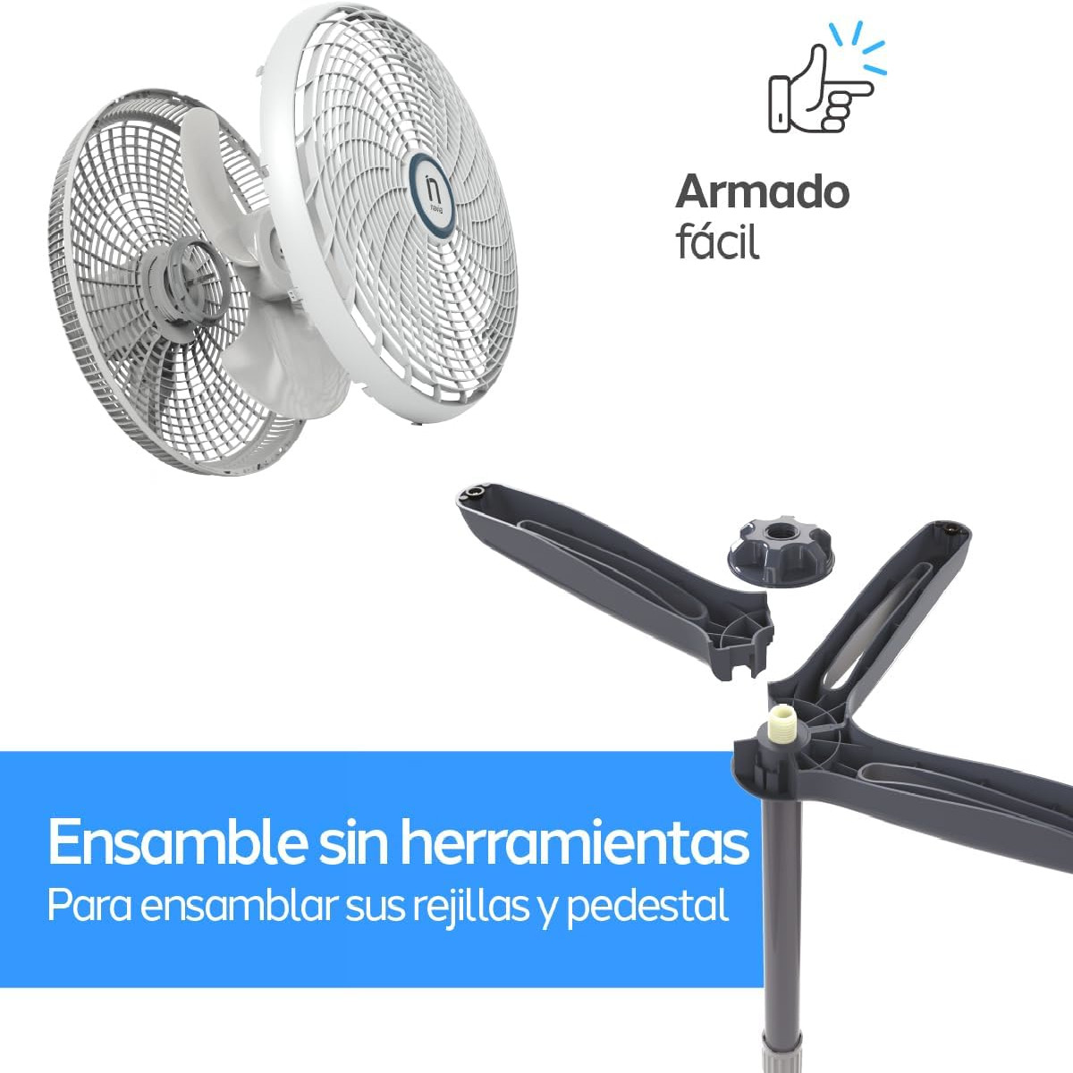 Foto 6 pulgar | Ventilador de Pedestal Navia P160 16 Pulgadas 3 Velocidades