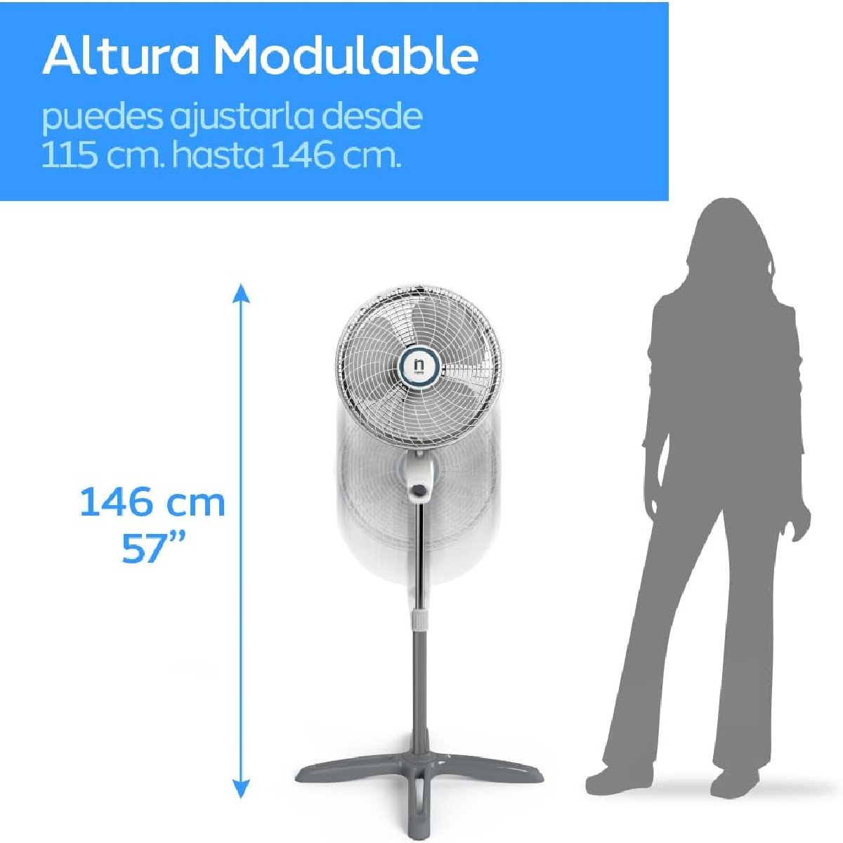 Foto 7 pulgar | Ventilador de Pedestal Navia P160 16 Pulgadas 3 Velocidades