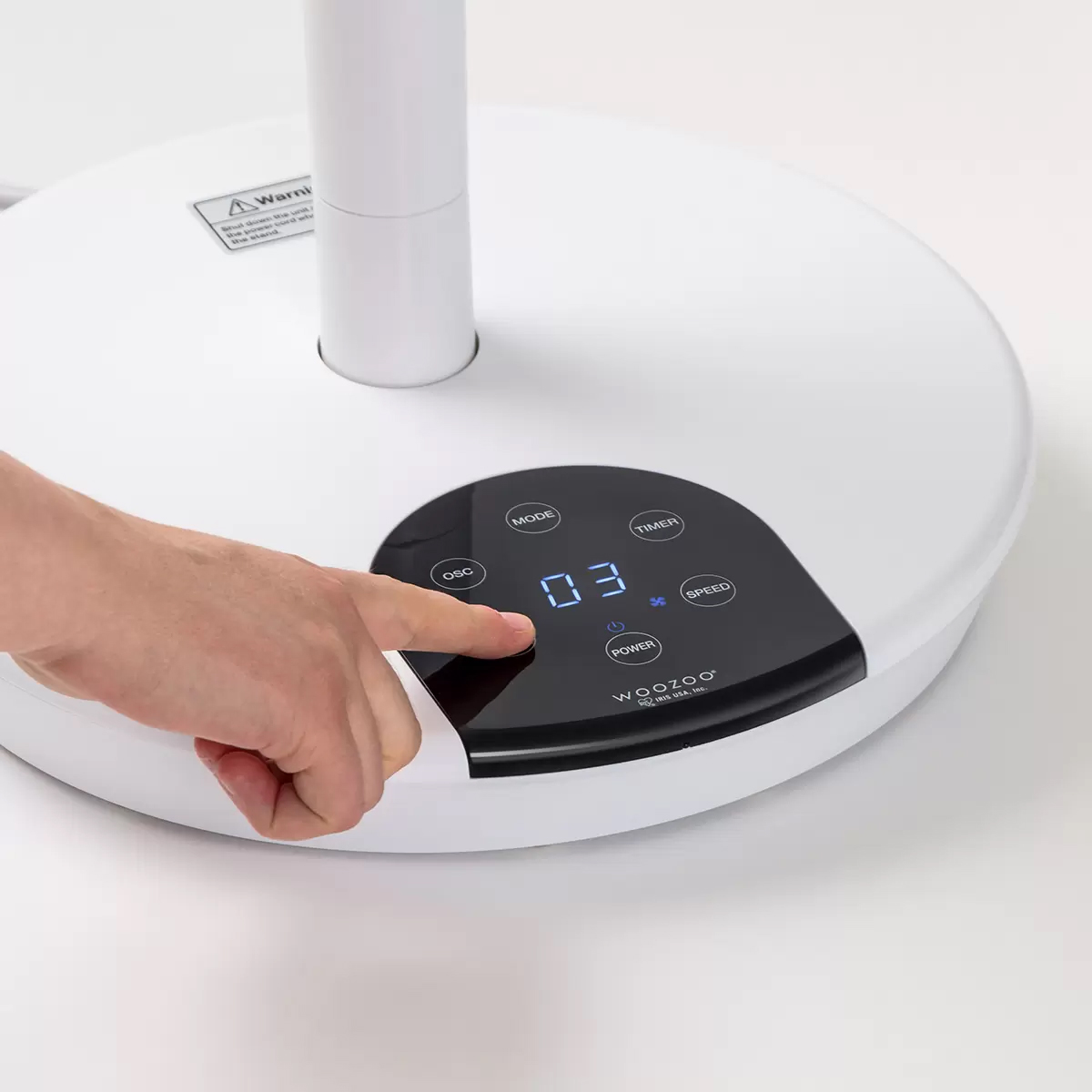 Foto 4 pulgar | Ventilador de Pedestal Woozoo 12 Velocidades con Oscilación 360
