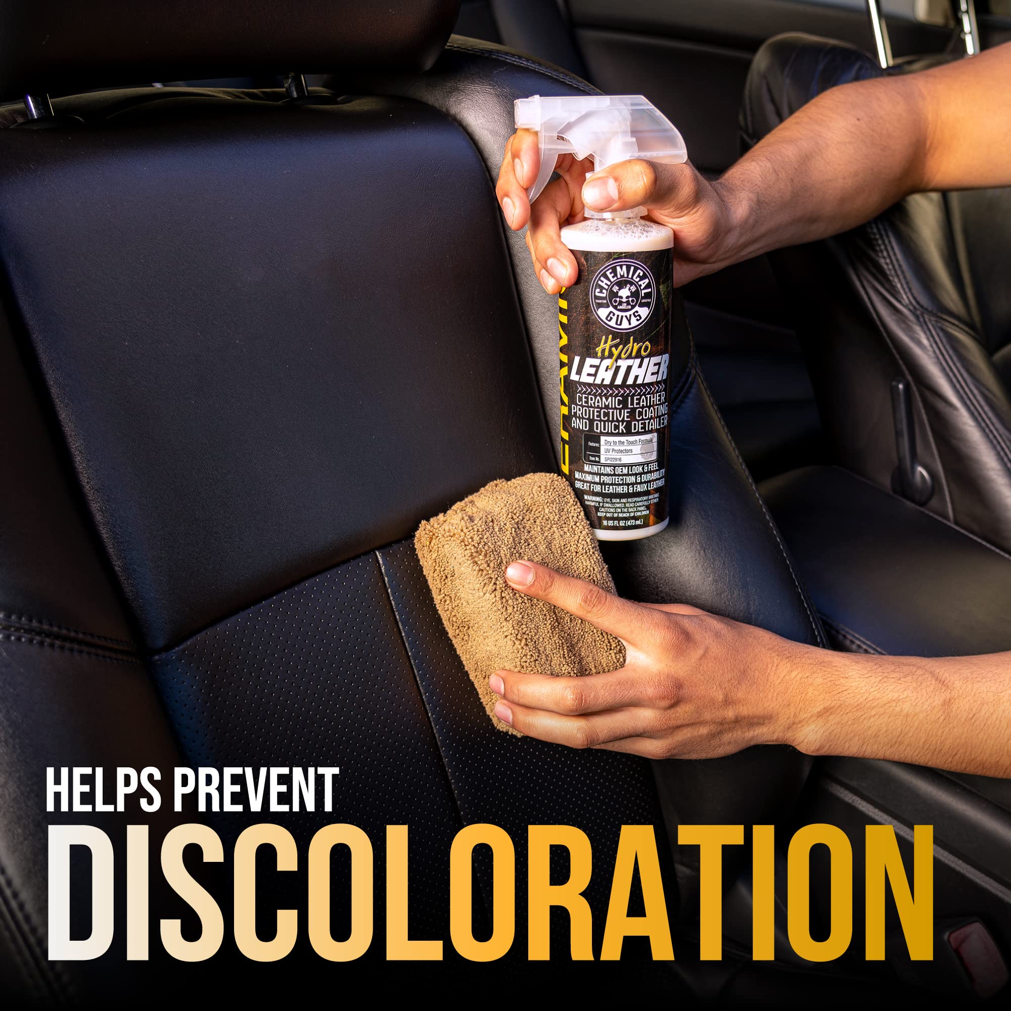 Foto 6 pulgar | Revestimiento Protector De Cuero Chemical Guys Hydroleather 473 Ml - Venta Internacional.