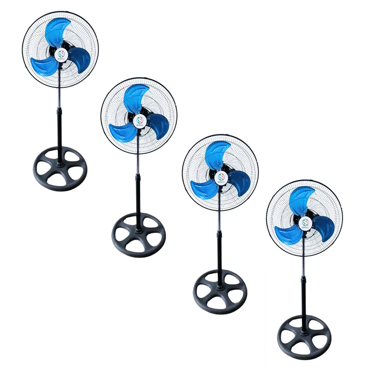 4 Pack Ventilador Pedestal 3 Aspas Casa Oficina Ajustable