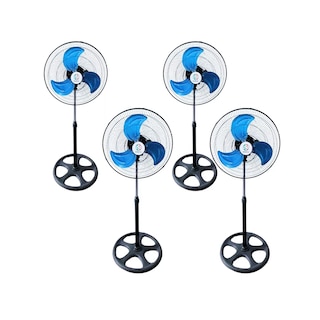 Foto 2 | 4 Pack Ventilador Pedestal 3 Aspas Casa Oficina Ajustable