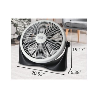 Foto 4 | Ventilador De Piso 16'' B&d 3 Vel Negro/gris Bff16b