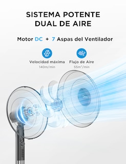 Foto 4 | Ventilador de Pedestal Midea Air-booster 16"