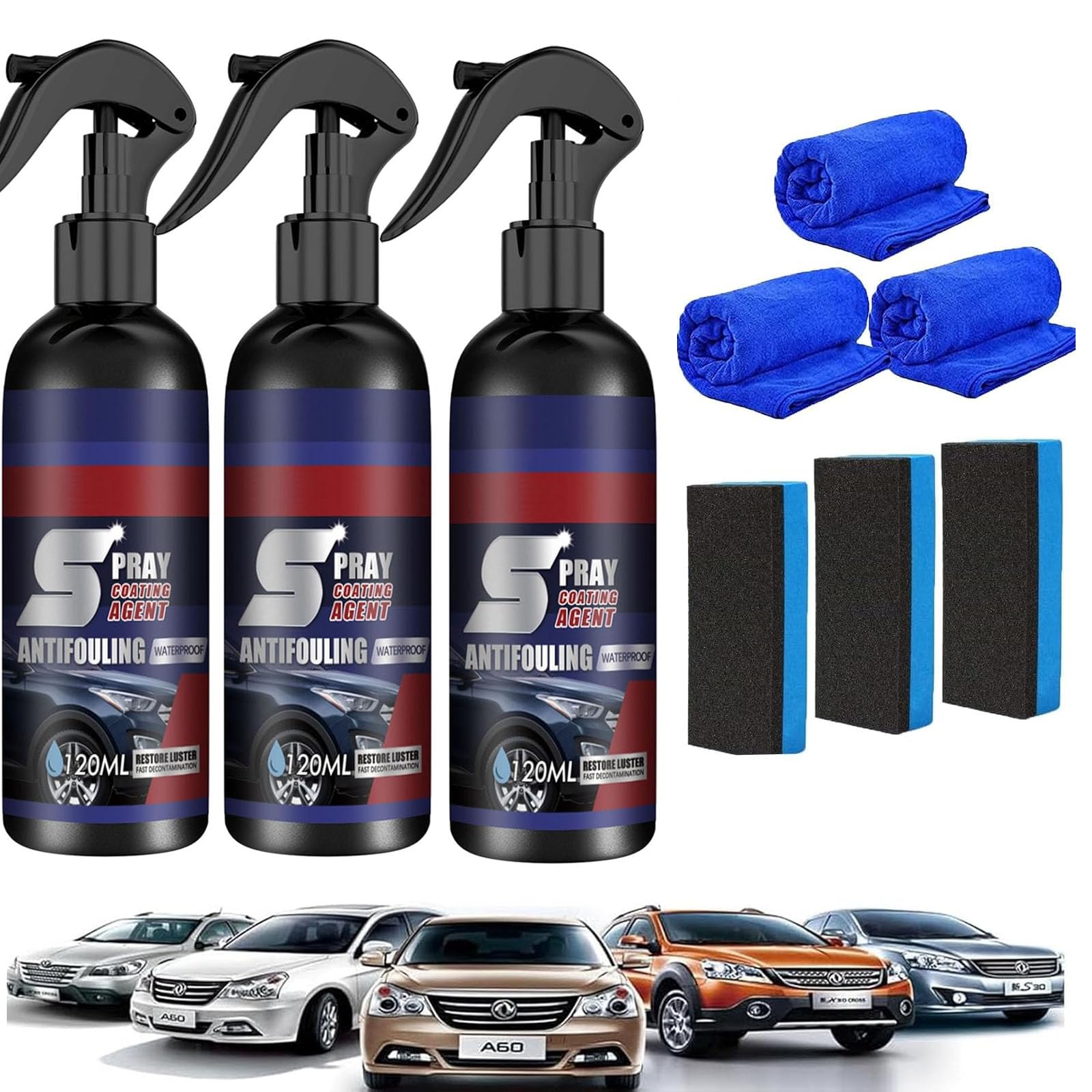 Aerosol 3 En 1 Para Revestimiento De Automóviles, Cerámica, 120 Ml, Multifuncional - Venta Internacional.