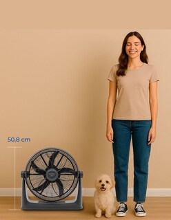 Foto 8 | Narvik Ventilador De 20 Pulgadas 2 En 1: Piso Y Pared 130w Silencioso Con Aspas Plásticas