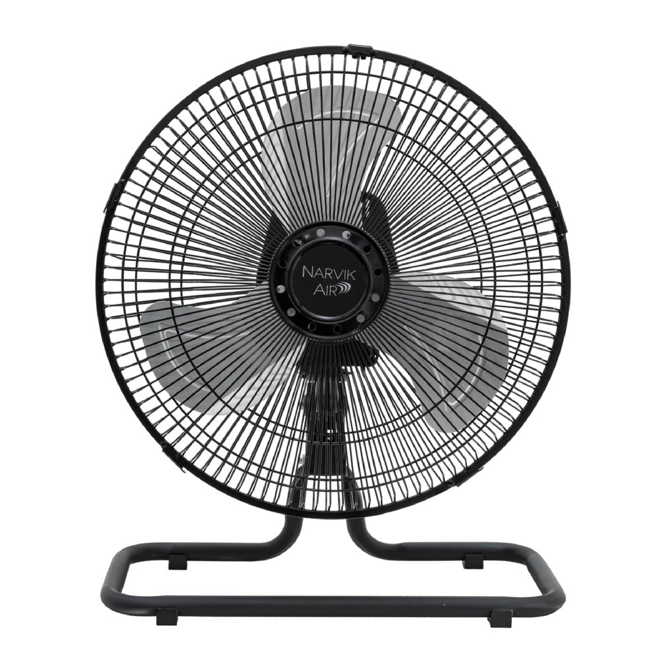 Narvik Ventilador De 12 Pulgadas Industrial 2 En 1: Piso Y Pared 55w Con Aspas De Aluminio Oscilación De 90°