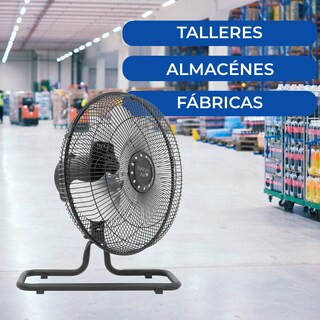 Foto 6 | Narvik Ventilador De 12 Pulgadas Industrial 2 En 1: Piso Y Pared 55w Con Aspas De Aluminio Oscilación De 90°