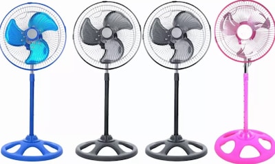 Foto 1 | Ventiladores De Piso 10 Aspas Metalicas Ajustable 4 Piezas