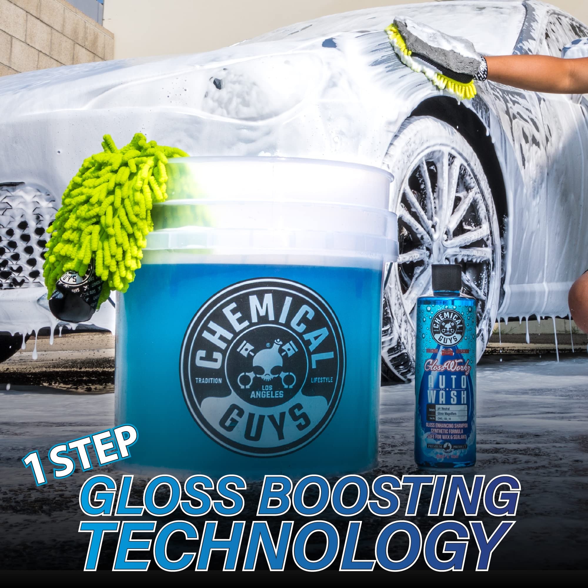 Foto 6 pulgar | Jabón Para Lavado De Autos Chemical Guys Glossworkz Gloss Booster, 3,78 L - Venta Internacional.