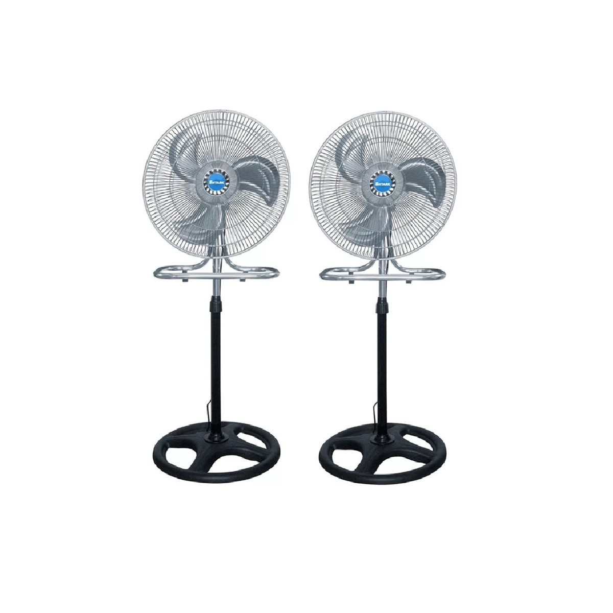 2 Ventiladores Shtark 18 Pulg Pedestal Piso Pared 3 en 1 Metálicos