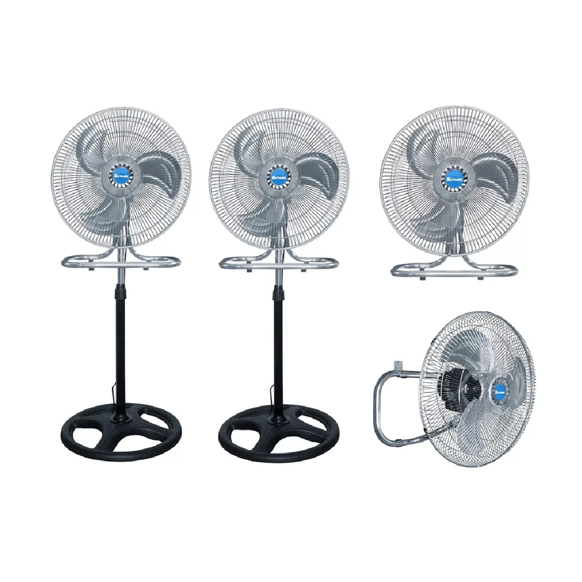 Foto 3 pulgar | 2 Ventiladores Shtark 18 Pulg Pedestal Piso Pared 3 en 1 Metálicos