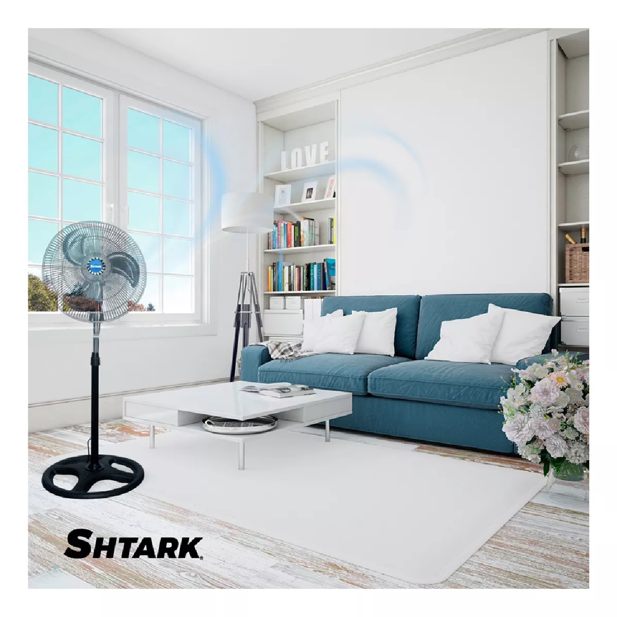 Foto 6 | 2 Ventiladores Shtark 18 Pulg Pedestal Piso Pared 3 en 1 Metálicos