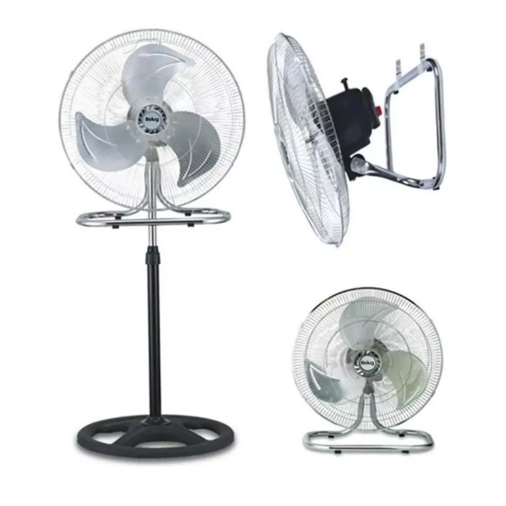 Foto 5 pulgar | Ventilador 3 En 1 Negro Con 3 Aspas Color Plateado, 18'' De Diámetro Belug