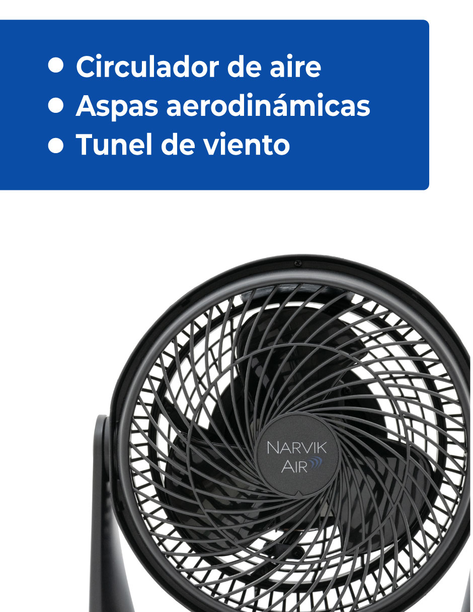 Foto 5 | Narvik Set De 2 Ventiladores 2 En 1 De Escritorio Y Pared De 9 Pugadas