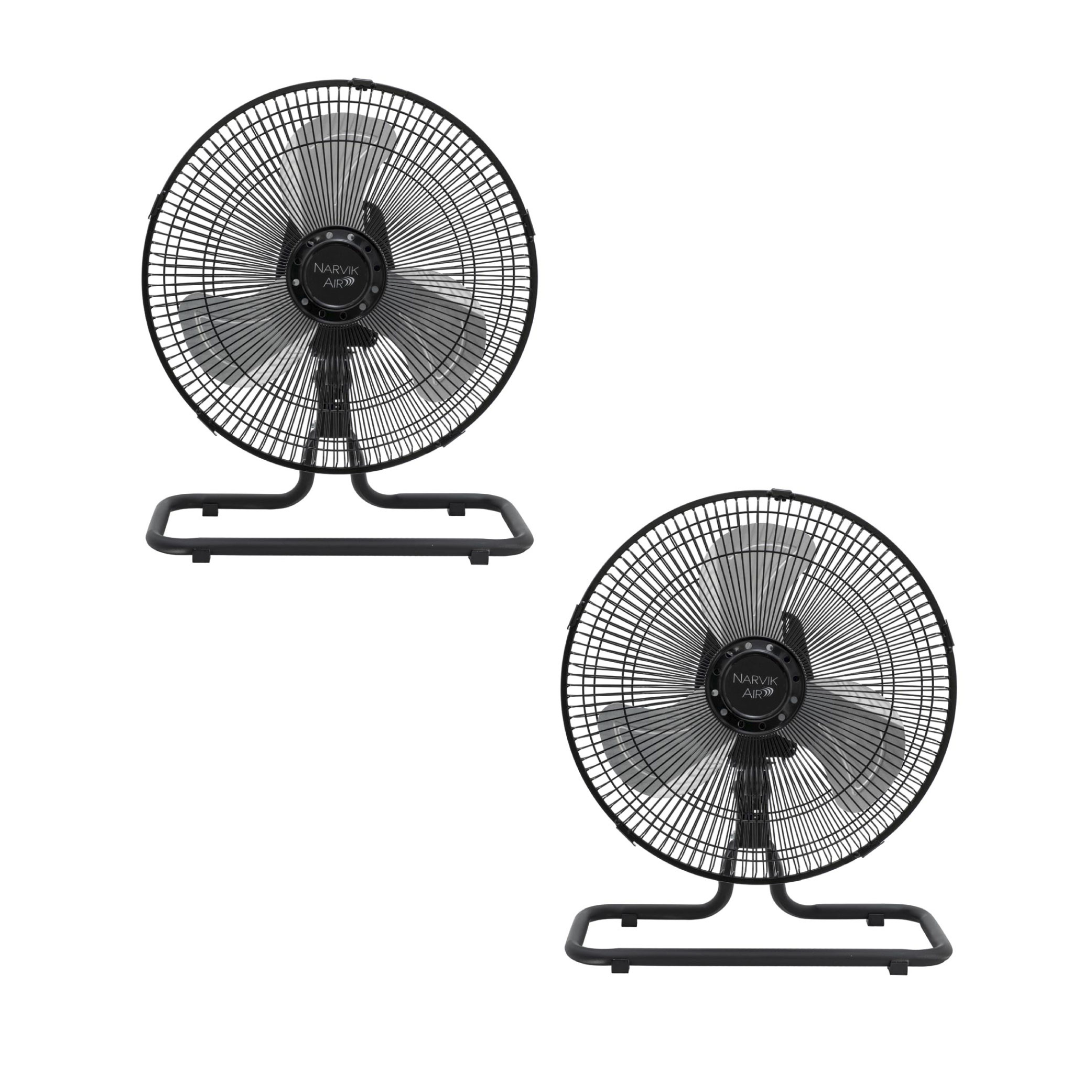 Foto 1 | Narvik Set De 2 Ventiladores Industriales 2 En 1 De Piso Y Pared De 12 Pulgadas