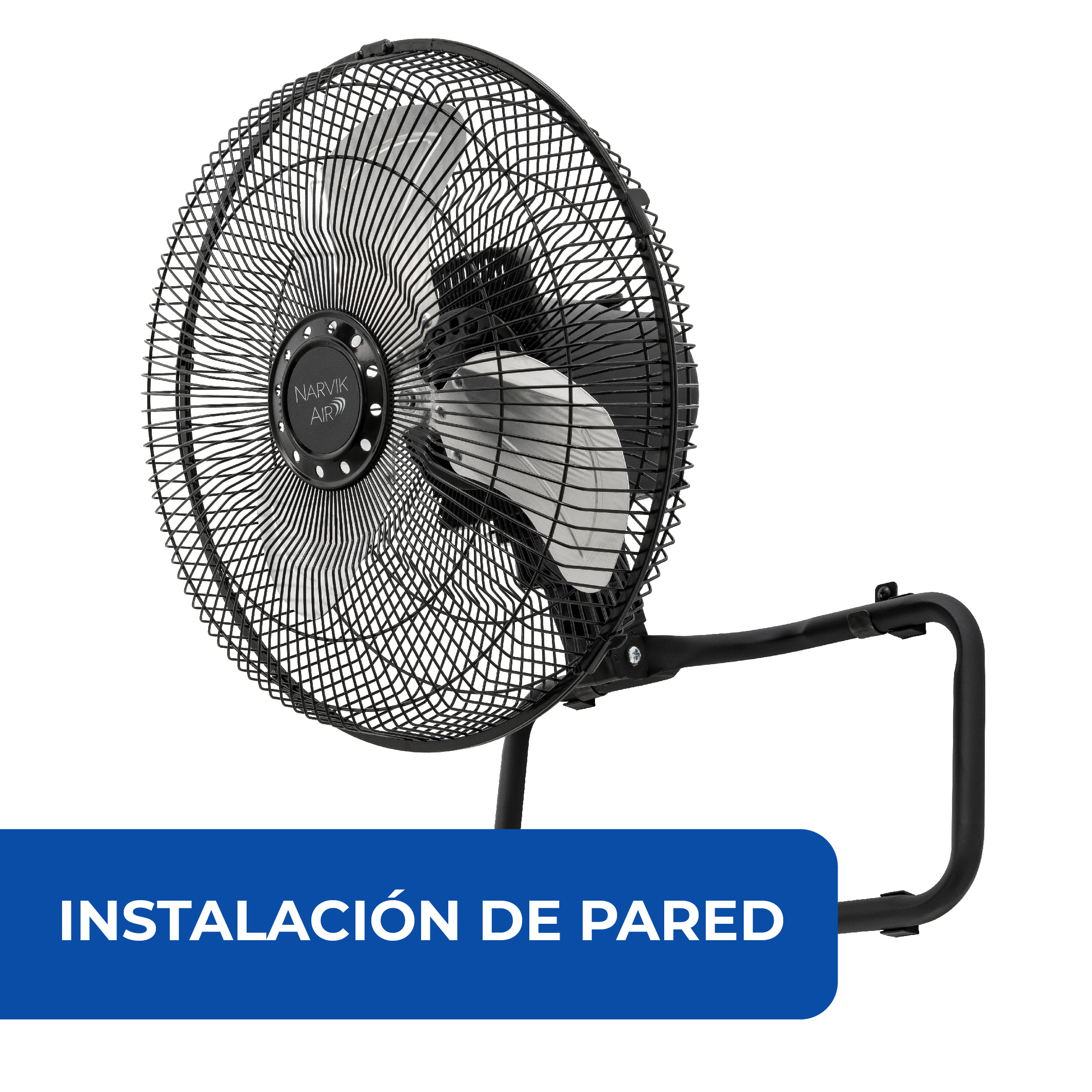 Foto 5 pulgar | Narvik Set De 2 Ventiladores Industriales 2 En 1 De Piso Y Pared De 12 Pulgadas