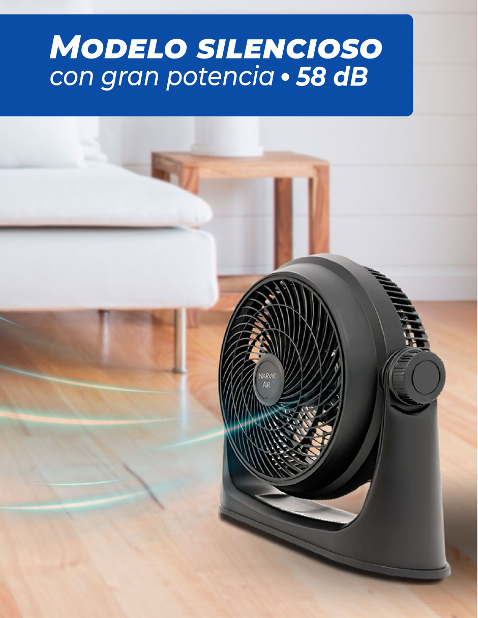 Foto 6 | Narvik Set De 2 Ventiladores 2 En 1 De Escritorio Y Pared De 12 Pulgadas, Silencioso