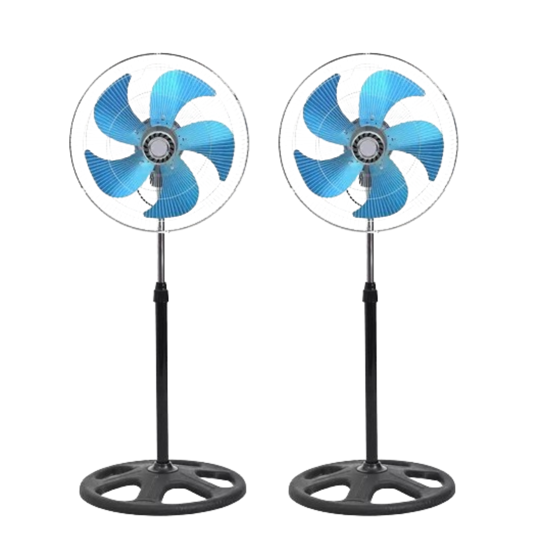 Foto 1 | Set De 2 Ventilador 3 En 1 Super Potente De 18 Pulgadas Con 5 Aspas Metálicas Turbo Giratorio Y Ajustable De Piso Y Pa