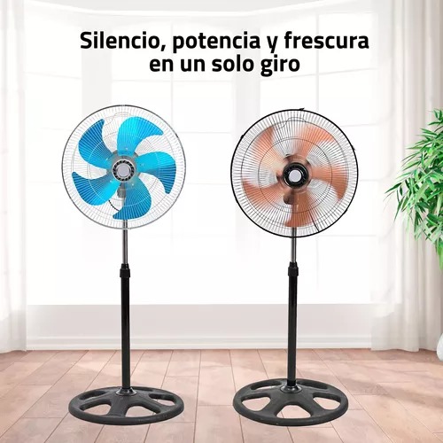 Foto 3 pulgar | Set De 2 Ventilador 3 En 1 Super Potente De 18 Pulgadas Con 5 Aspas Metálicas Turbo Giratorio Y Ajustable De Piso Y Pa
