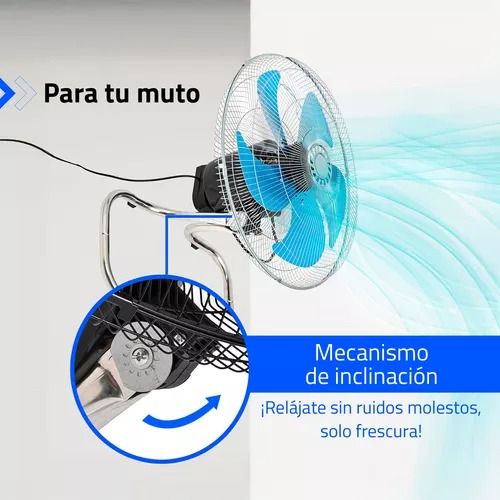 Foto 6 pulgar | Set De 2 Ventilador 3 En 1 Super Potente De 18 Pulgadas Con 5 Aspas Metálicas Turbo Giratorio Y Ajustable De Piso Y Pa