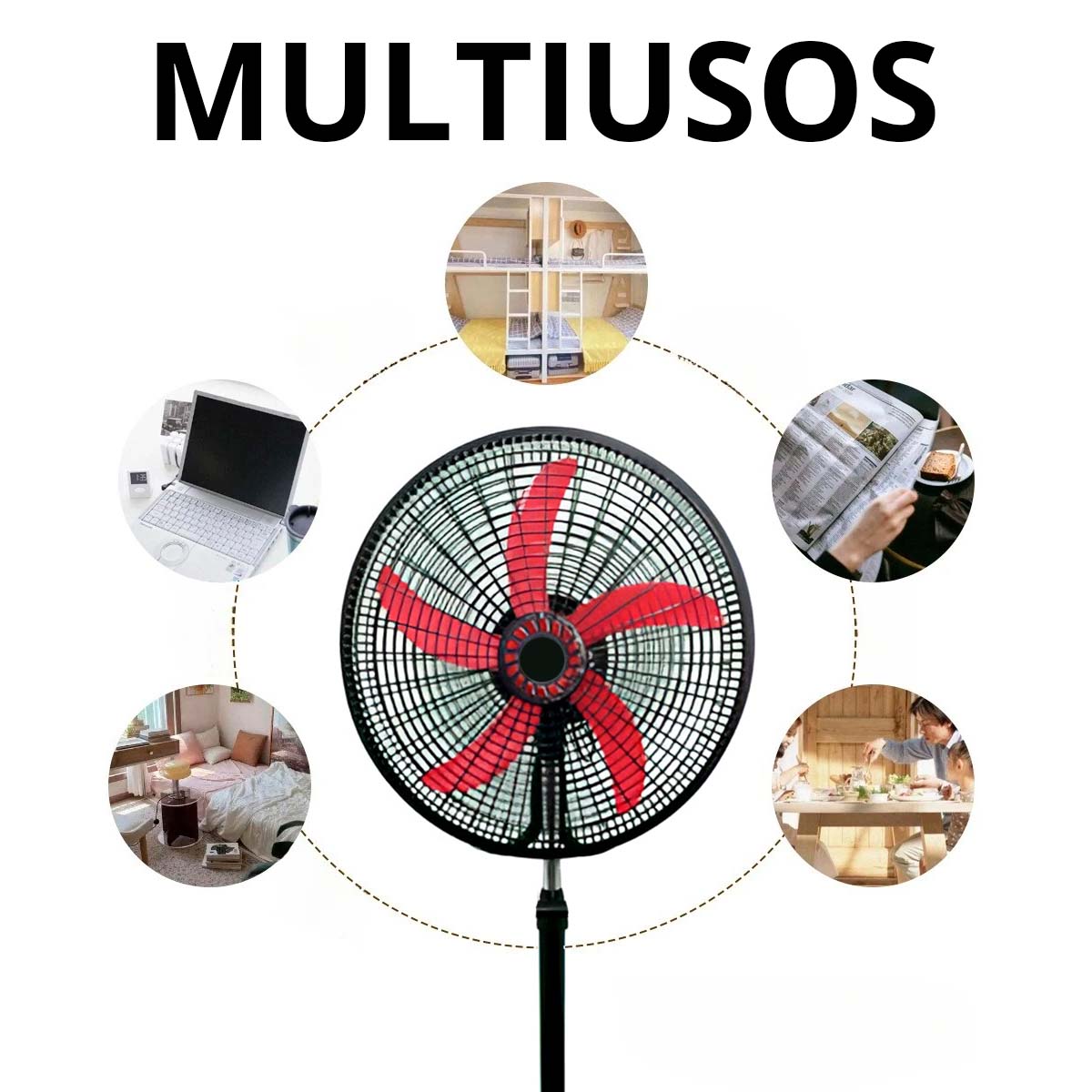 Foto 5 pulgar | Ventilador de Pie 18 Pugadas 3 Velocidades Multiusos