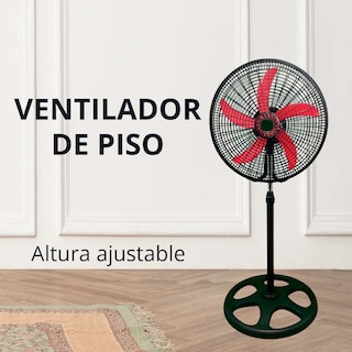 Foto 5 | Ventilador de Pie 18 Pugadas 3 Velocidades Multiusos