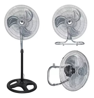 Foto 1 | Ventilador 18 Pulg Fan-18 Pedestal Piso Pared 3 En 1 Aspas Metálica