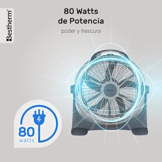 Foto 7 | Ventilador De Piso Bestherm Rty-5oe De Plástico 20 Pulgadas 127v