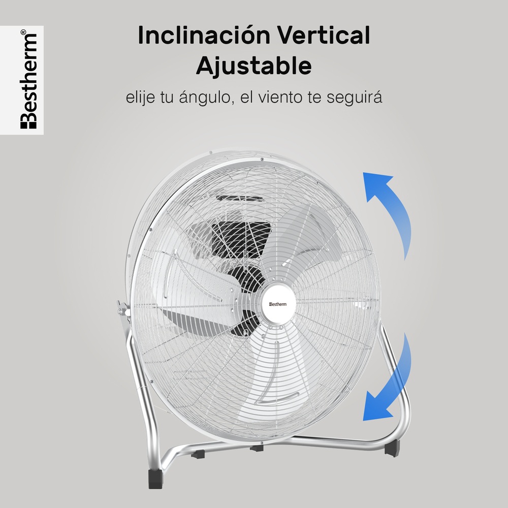 Foto 8 pulgar | Ventilador De Piso Bestherm Ge-50 Metálico 20 Pulgadas 3 Velocidades 127v