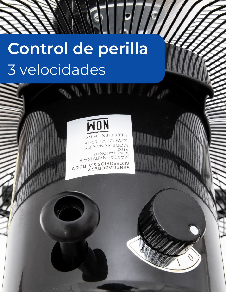 Foto 6 pulgar | Narvik Set de 2 Ventiladores Industriales 2 en 1 De Piso y Pared de 16 Pulgadas