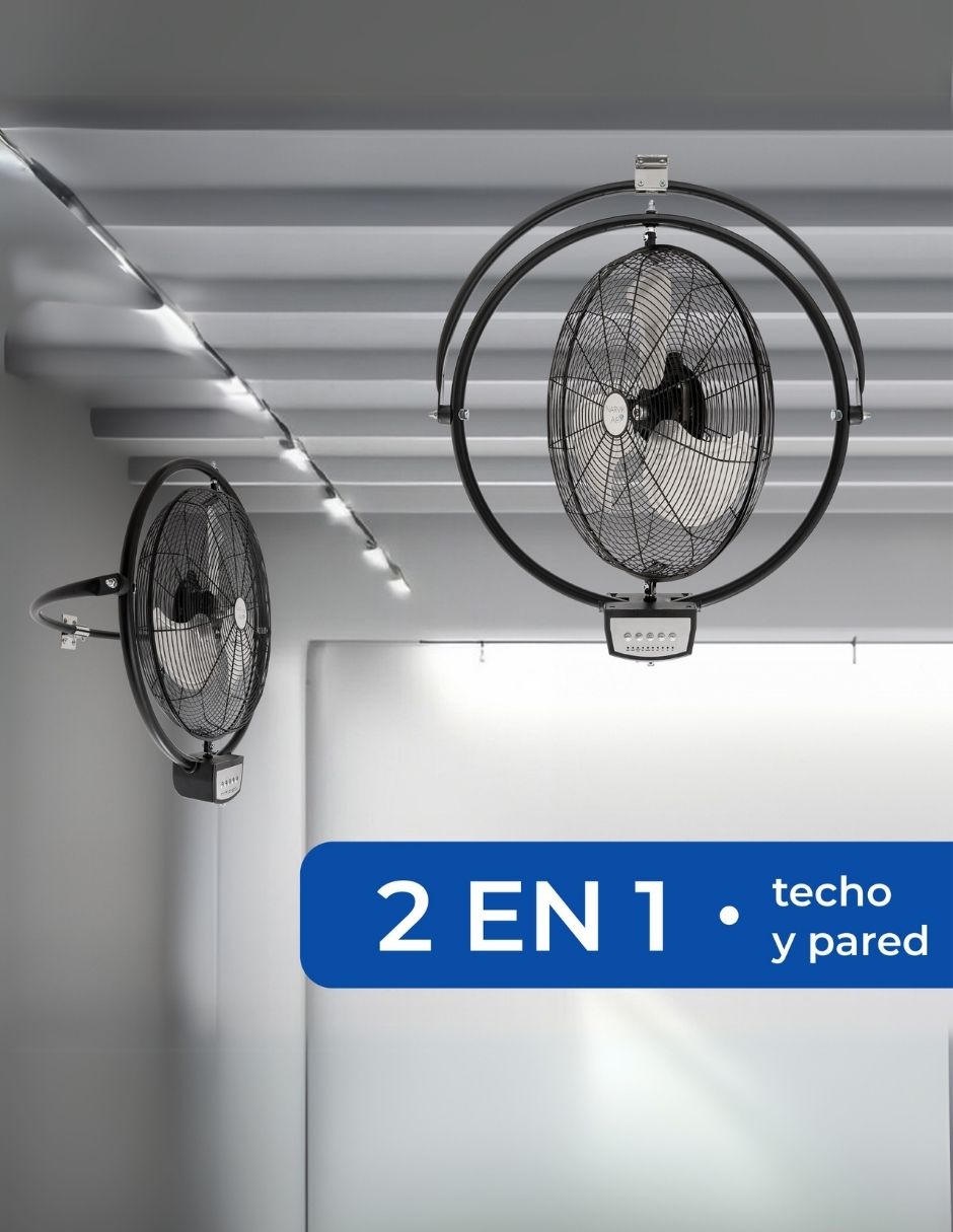 Foto 7 pulgar | Set 2 Ventiladores Techo y Pared Narvik 20 Pulgadas con Control Remoto