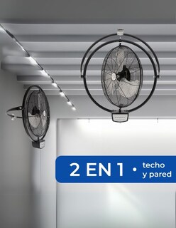 Foto 6 | Set 2 Ventiladores Techo y Pared Narvik 20 Pulgadas con Control Remoto