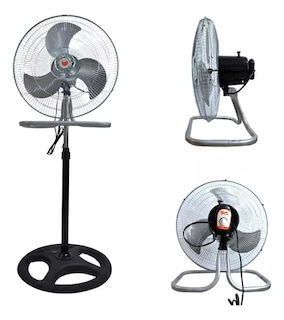 Foto 1 | Ventilador de Pie 2 en 1 Plateado 3 Aspas 18 Fd-450