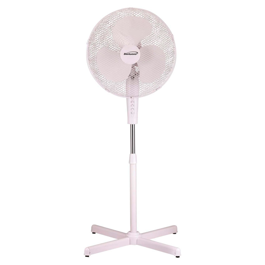 Foto 2 pulgar | Ventilador de Pedestal 3 Velocidades Brentwood Blanco