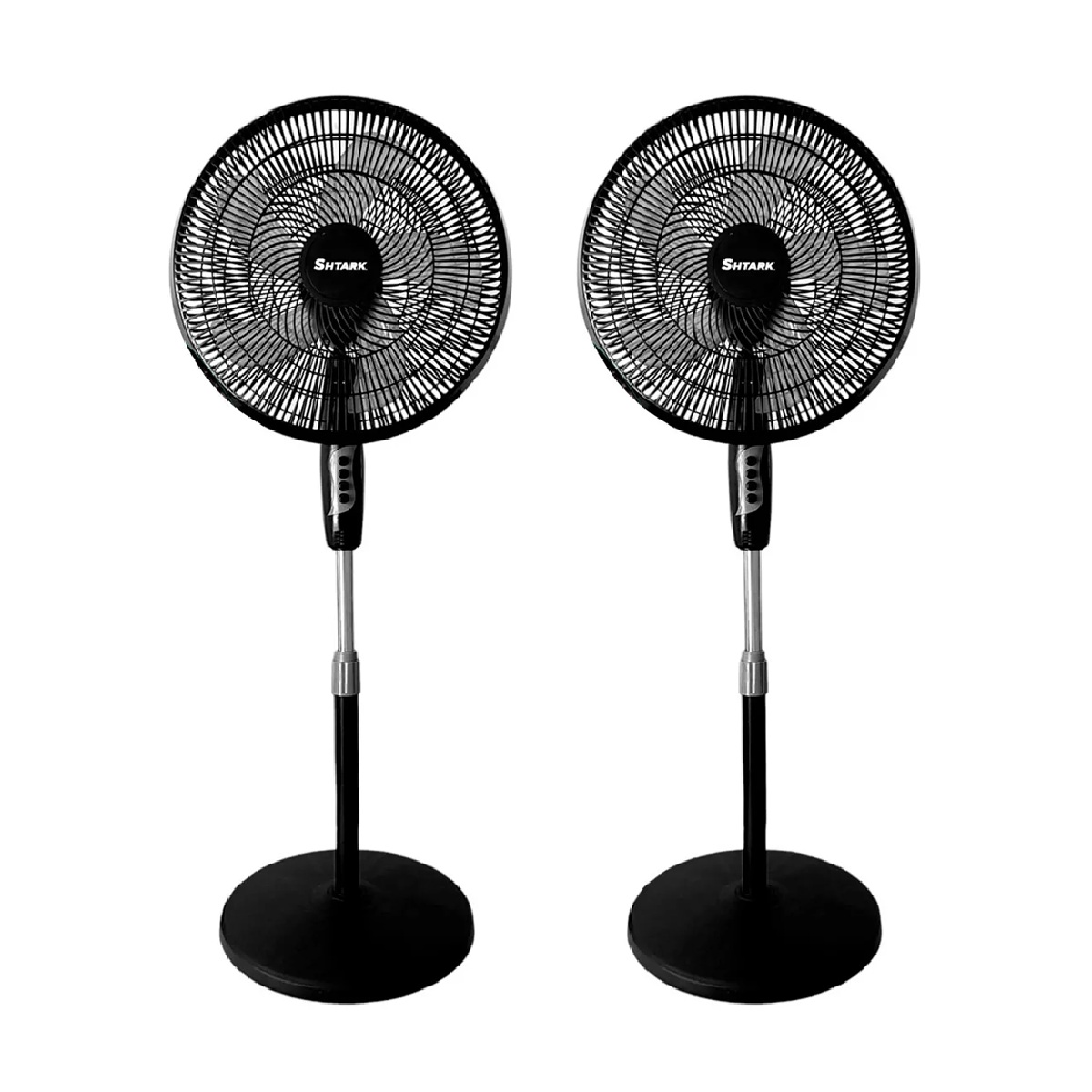 Foto 1 | Set 2 Ventilador De Pedestal 5 Aspas 16 Pulg 3 Velocidades